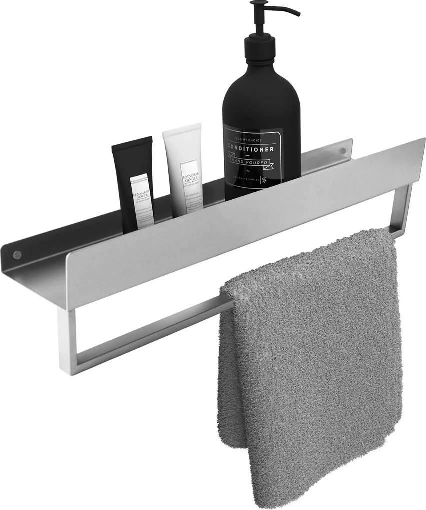 Badkamerplank SF01 45cm steel brush