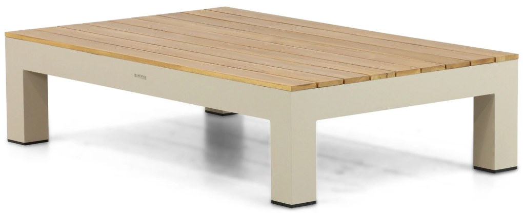 Loungeset 6 personen Aluminium/Teak Taupe Lifestyle Garden Furniture Vittoria