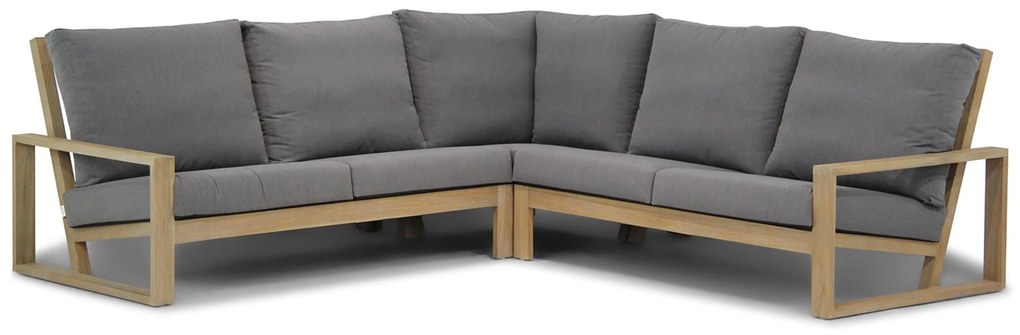 Hoek loungeset 4 personen Teak Grijs Lifestyle Garden Furniture Pure Island