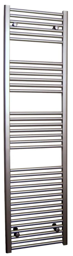 Sanicare design handdoekradiator 45x172cm inox look