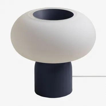 Led Tafellamp Van Kristal En Staal Deruent Blauw – Ultramarijn - Sklum