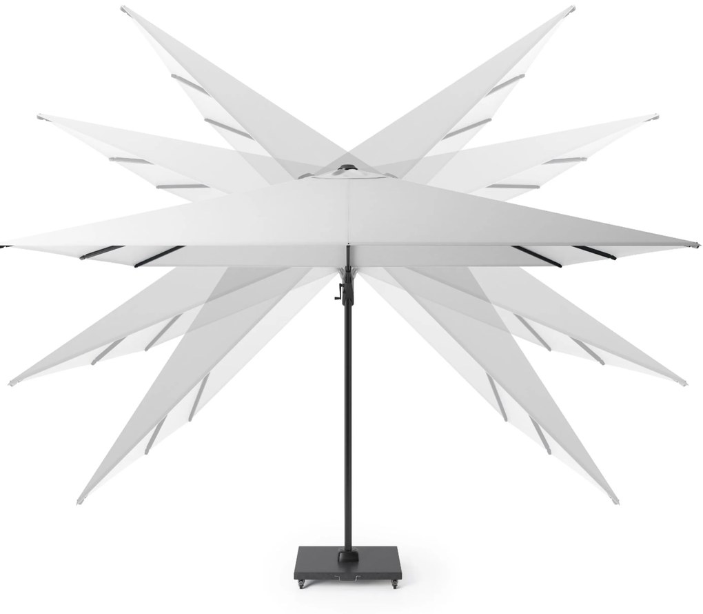 Zweefparasol  270 cm x 270 cm faded black (excl.voet) Grijs-antraciet Platinum Voyager T