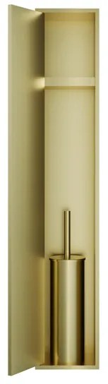 Hotbath &MORE Inbouwnis en Borstelgarnituur - 16x60x13cm - Geborsteld messing PVD PH060BBBP