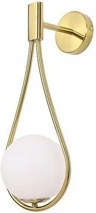 Wandlamp Wandlamp Glazen Bol Goud APP603-1W