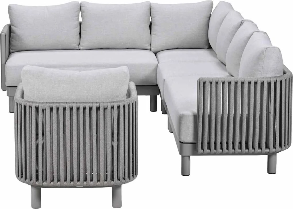 Garden Impressions Andong loungeset hoek 7-delig - taupe