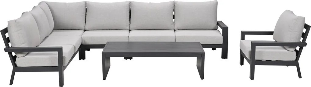 Garden Impressions Sorelli loungeset 6-delig - donker grijs