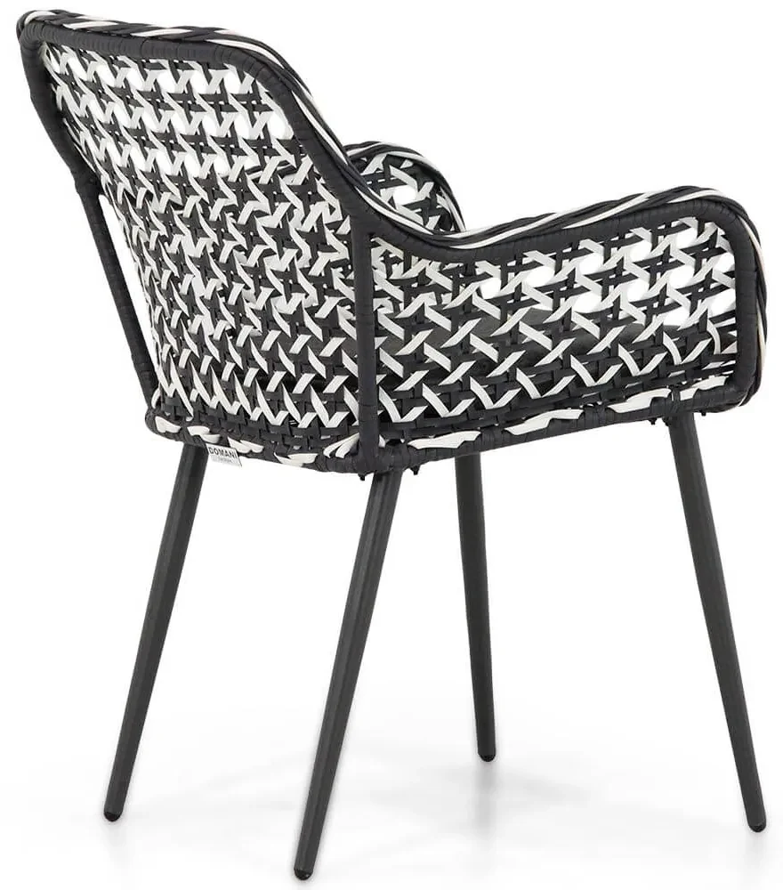 Domani Furniture Emory Dining Tuinstoel Wicker Zwart