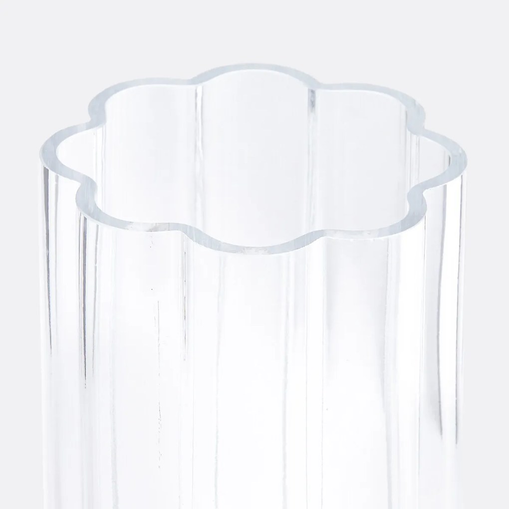 Transparante glazen vaas H25 cm Helia
