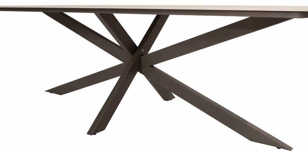 Taste by 4 Seasons Prado tuintafel terre met keramisch blad in barrelvorm 240 x 105 cm  Tuintafel    bruin weerbestendig