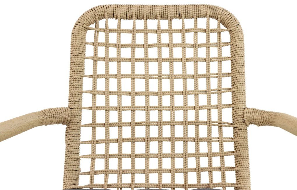 Tuinset 4 personen 90 cm Aluminium/Rope Taupe De Laan Projects