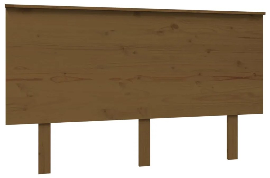 vidaXL Hoofdbord 184x6x82,5 cm massief grenenhout honingbruin