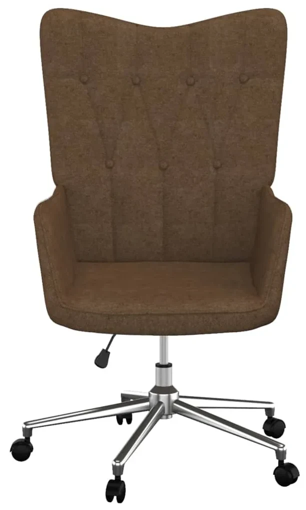 vidaXL Relaxstoel stof bruin