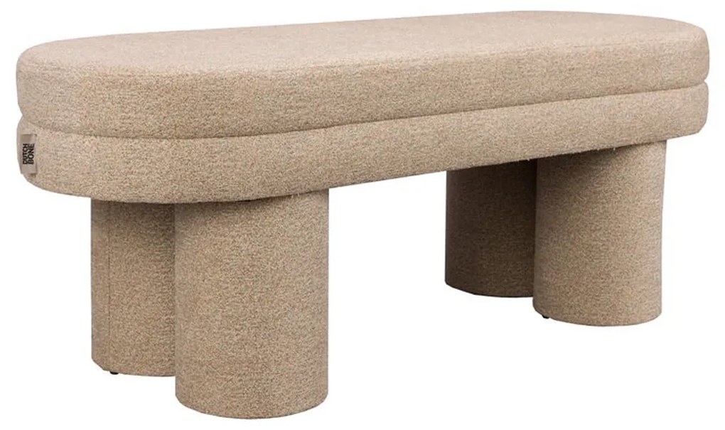Dutchbone Fern Bankje Beige Boucle Stof