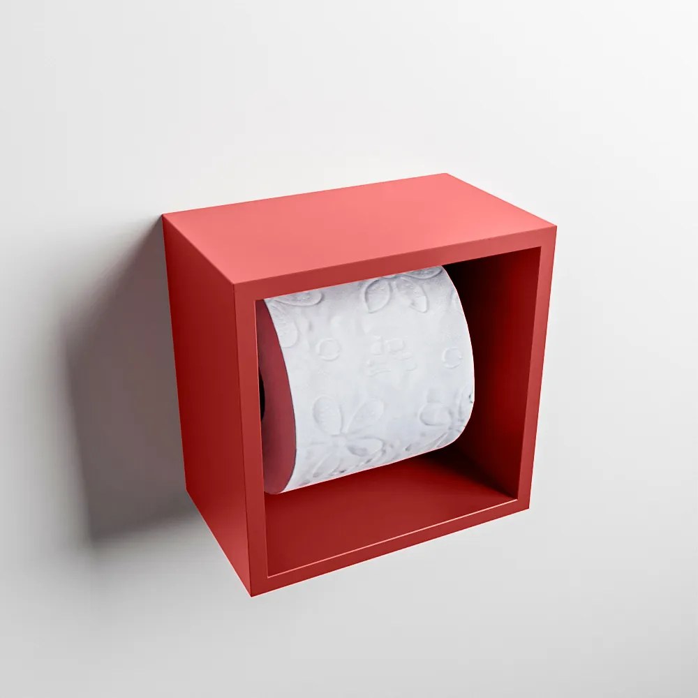 Mondiaz Easy Cube toilet rolhouder 16x16cm fire