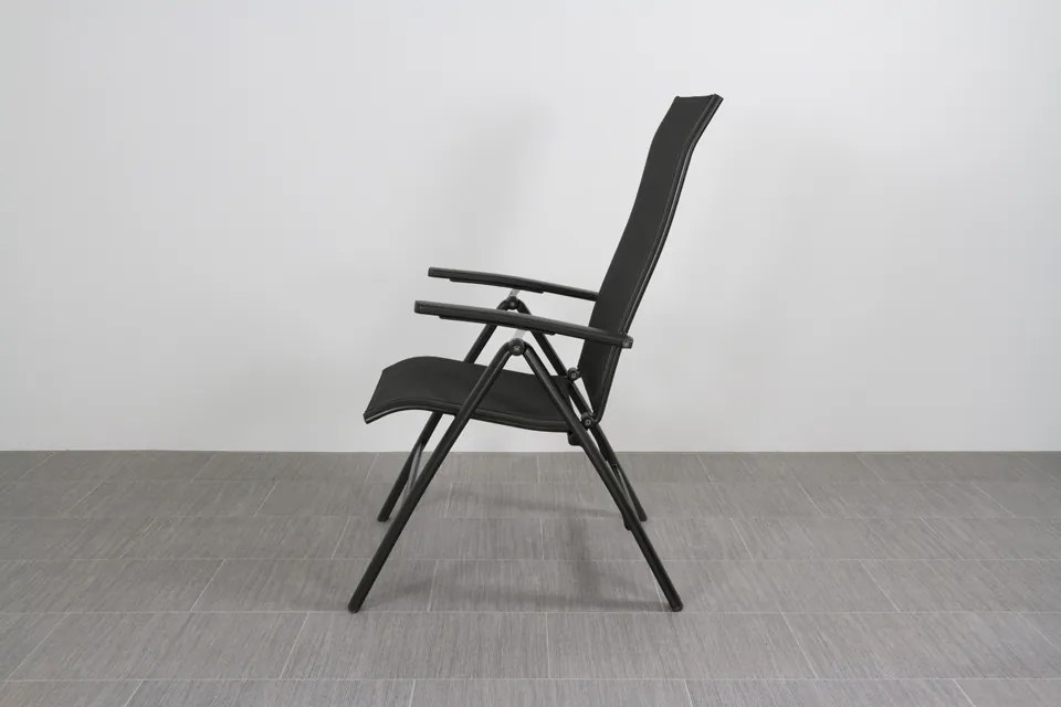 Kettler Legato/Edge verstelbare aluminium tuinset voor 6 personen 220x95 cm. - Antraciet