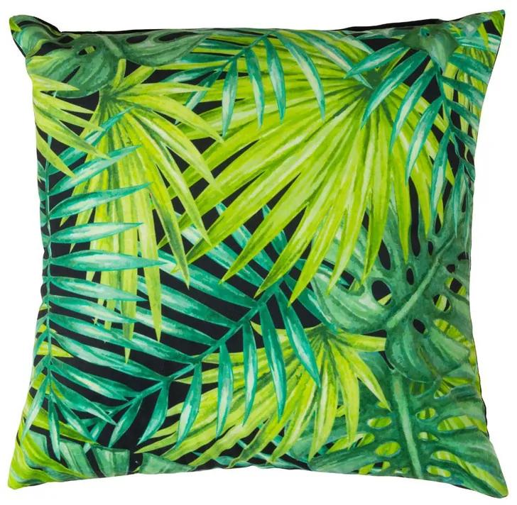 Kussen palmblad - groen - 45x45 cm