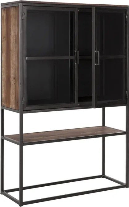 Must Living Baboon Houten Vitrinekast - 90x40x140cm.