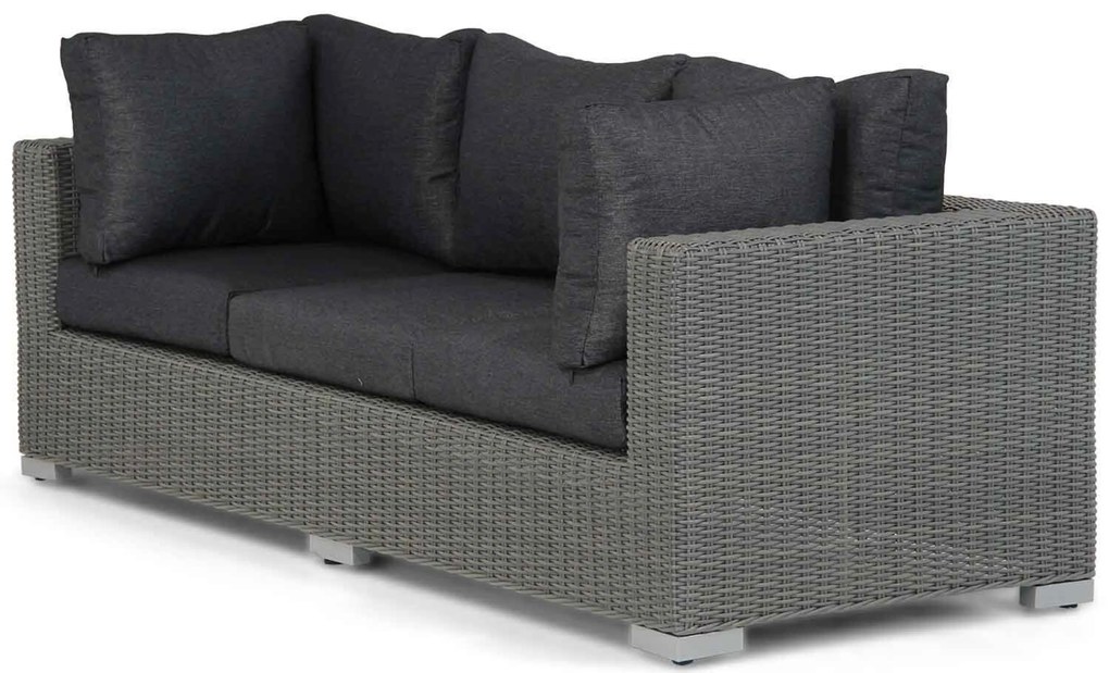 Stoel en Bank Loungeset 5 personen Wicker Grijs Garden Collections Toronto/Brighton