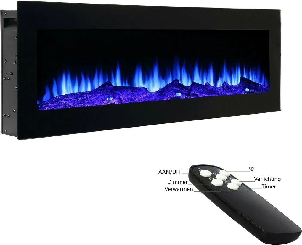 LumberQ In- opbouwsfeerhaard Kira 120 x 35 x 12,5 cm