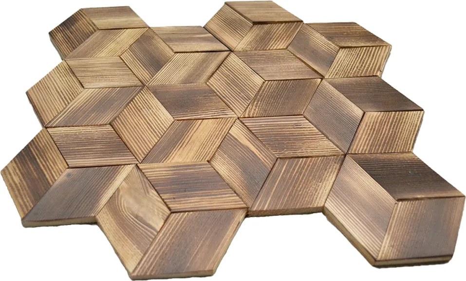 Houten Mozaïekpaneel | Fresh Pine | 30×35 cm | Hout | Tegel