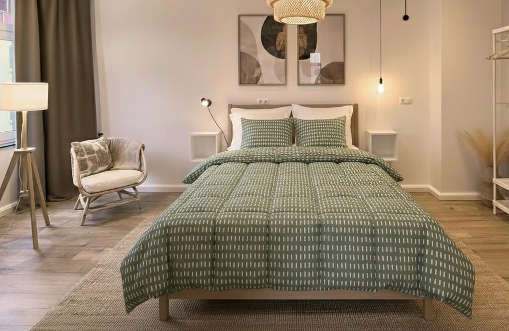 Zelesta Kussenslopen Wonderbed Olive Stitches (2 stuks) – Bij Swiss Sense