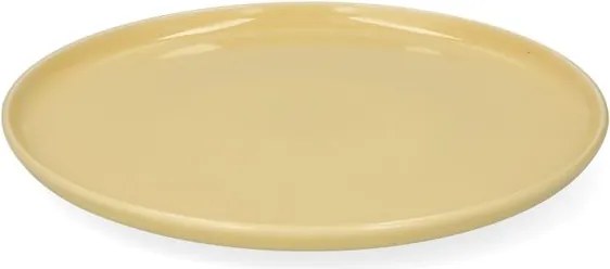 Dinerbord, reactieve glazuur, steengoed, korengeel, Ø27 cm