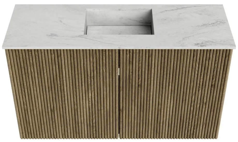 Mondiaz Joya DLux 70cm toiletmeubel dusk met wastafel faye midden 1 kraangat opalo