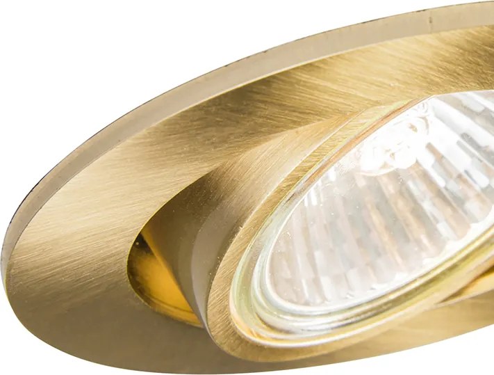 Smart inbouwspot goud kantelbaar incl. Wifi GU10 - Cisco