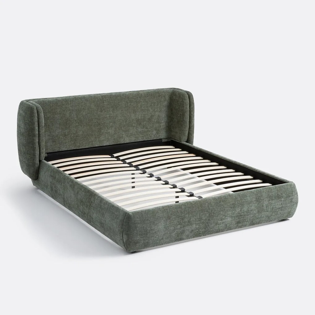 Gestoffeerd bed met boxspring, Meridiano