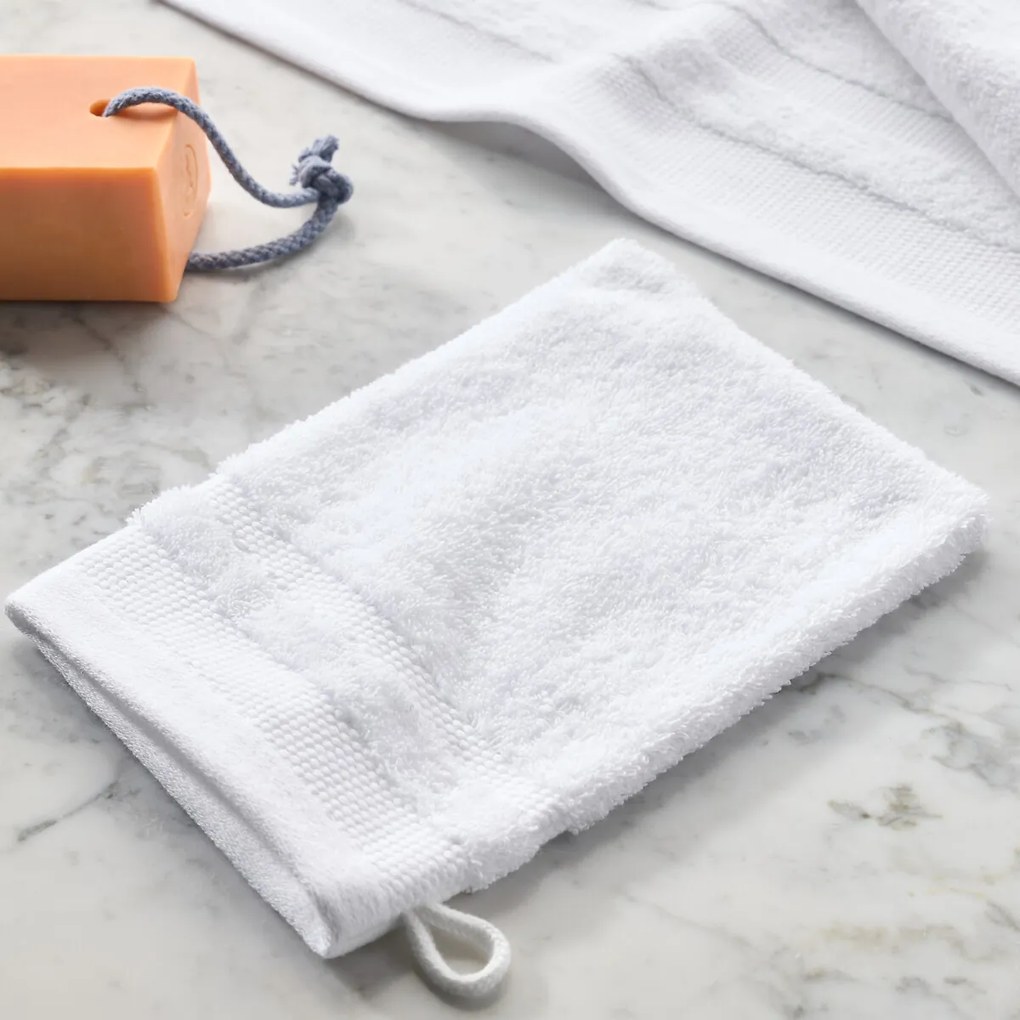 Set van 4 washandjes van gekamd katoenen van 600 g/m², KHEOPS