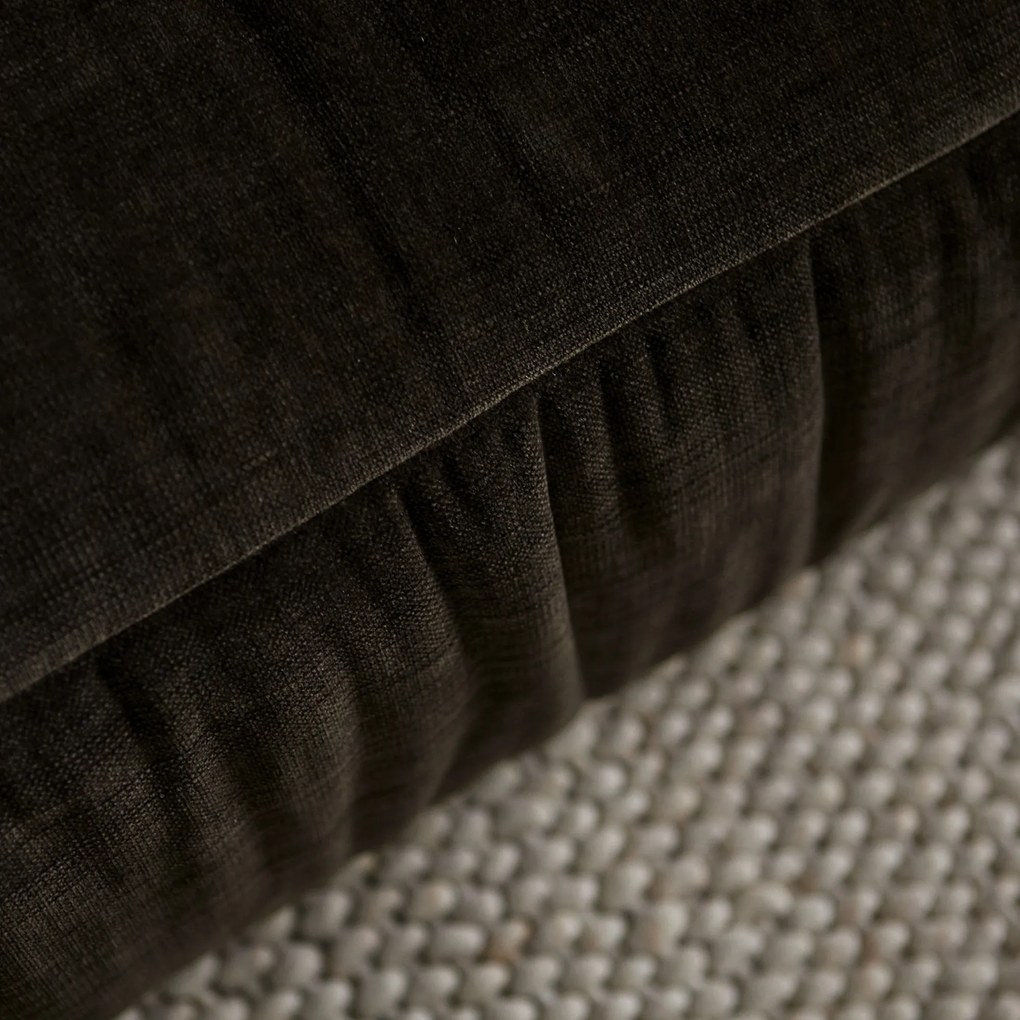 Bruine Hoekbank Met Chaise Longue Links