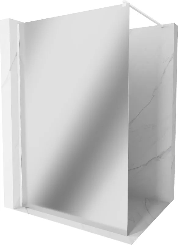 Mexen Kioto walk-in douchewand 100 x 200 cm, spiegel 8 mm, wit - 800-10-101-20-50