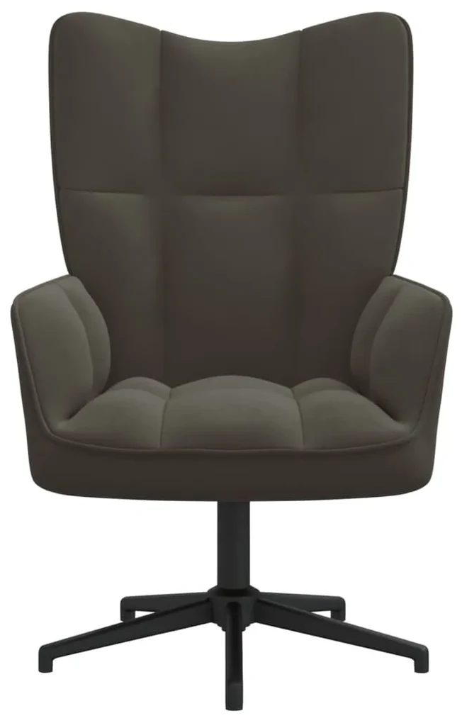vidaXL Relaxstoel fluweel donkergrijs
