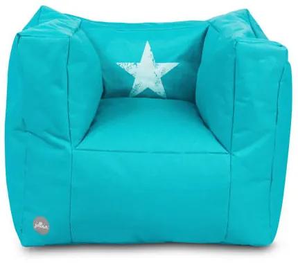 Faded Star fauteuiltje beanbag aqua