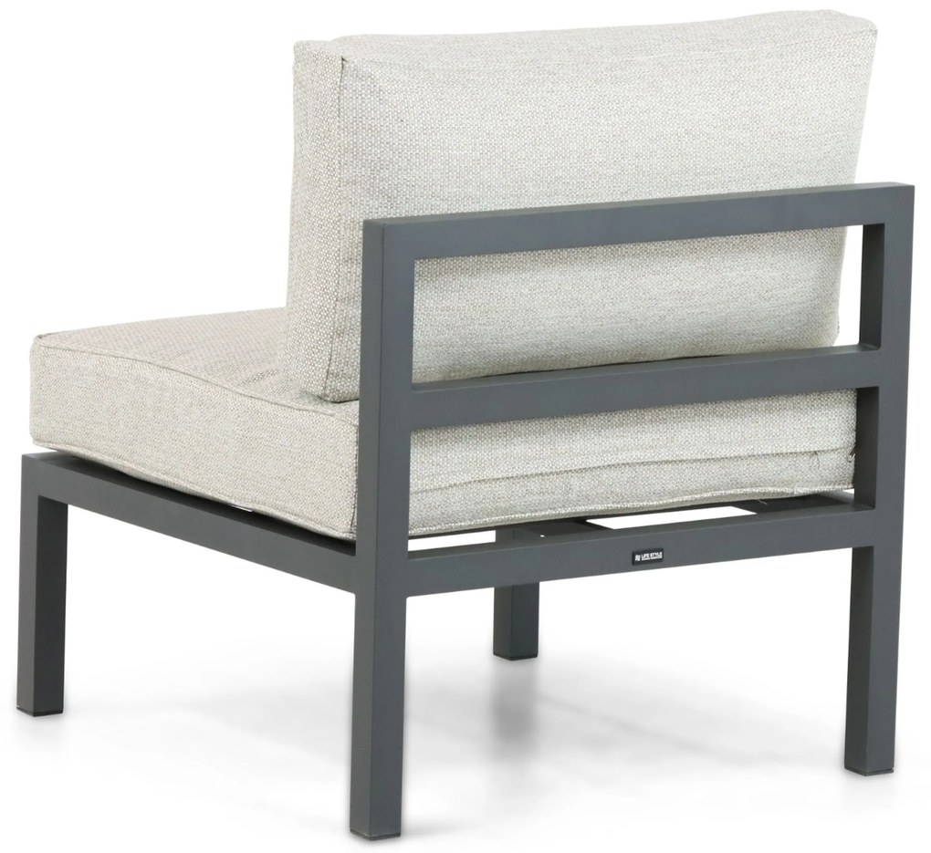 Hoek loungeset 6 personen Aluminium Grijs Lifestyle Garden Furniture Rodenzo