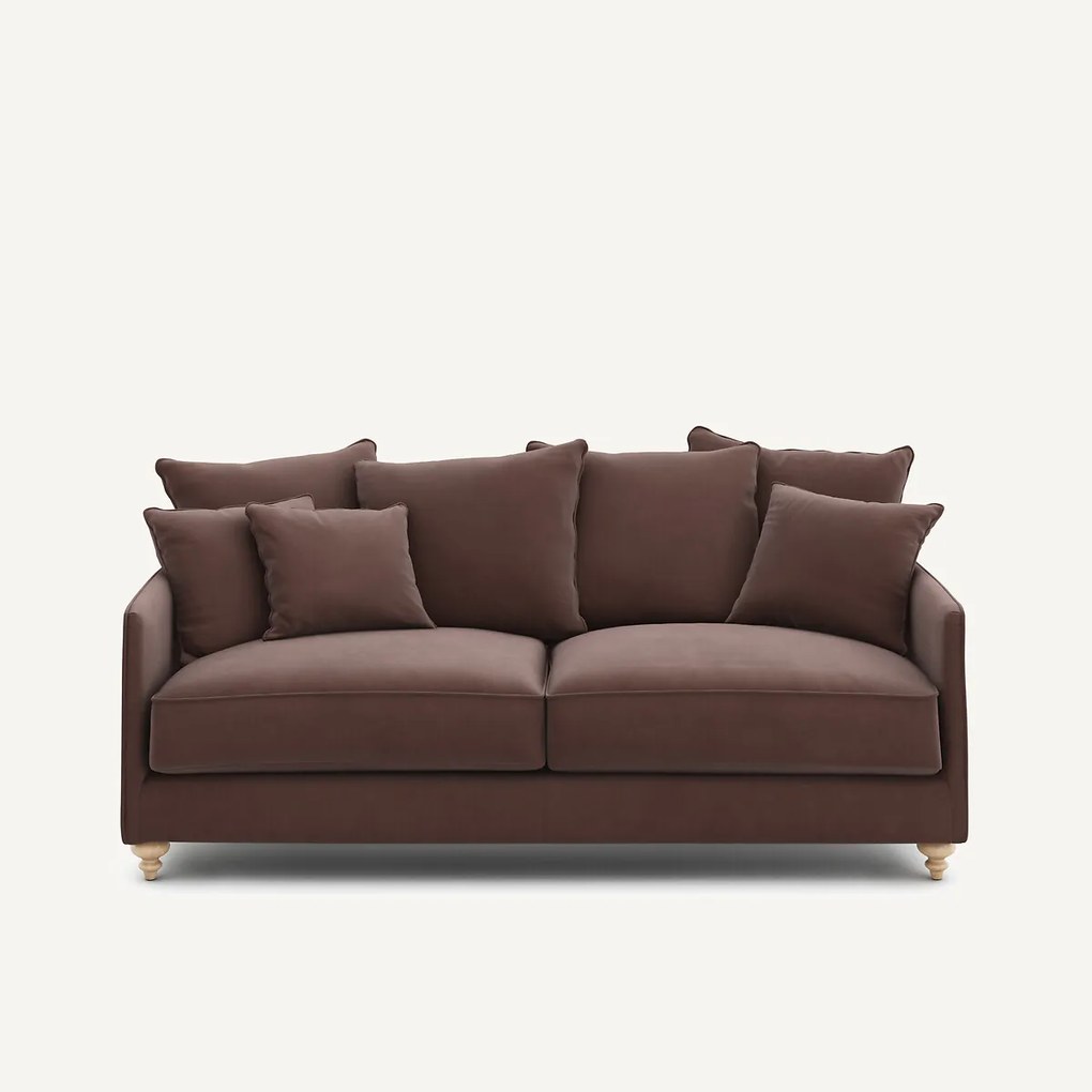 3-zits slaapbank van linnen fluweel, LAZARE