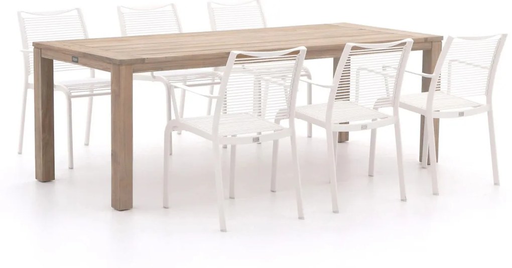 Apple Bee Hawaii/ROUGH-S 220cm dining tuinset 7-delig stapelbaar