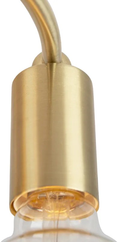 Art Deco plafondlamp messing 4-lichts - Facile