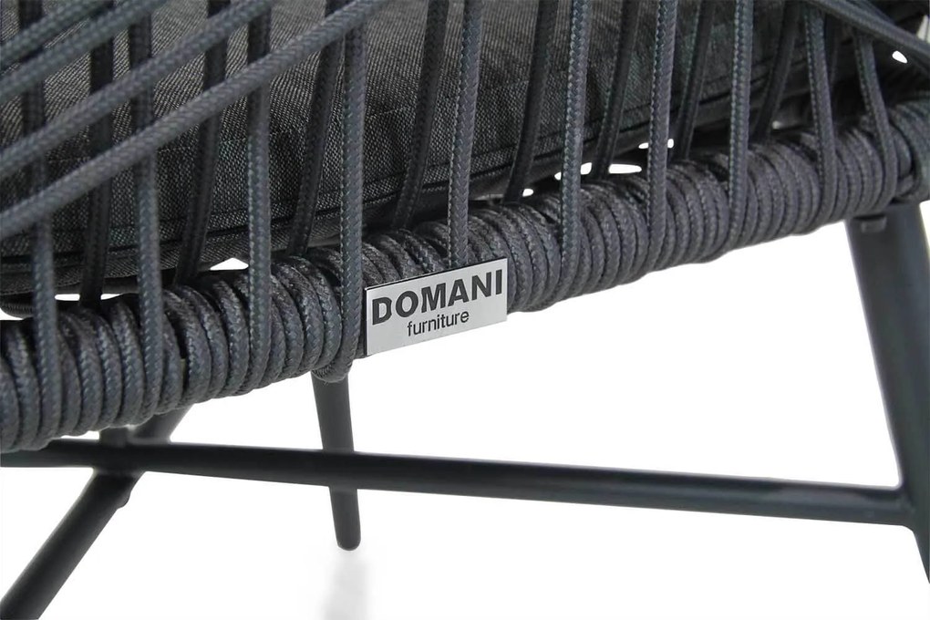 Tuinset 4 personen 180 cm Rope /Aluminium/teak Grijs Domani Furniture Foris/Matale