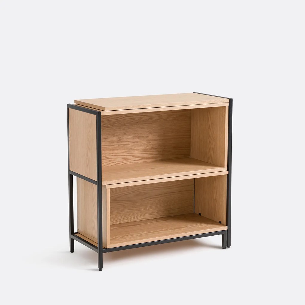 Eiken fineer modulaire en uittrekbare consoletafel Volga