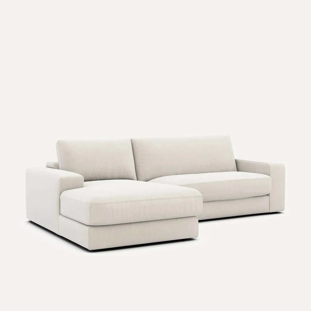 Hoekbank, chenille fluweel, Skander