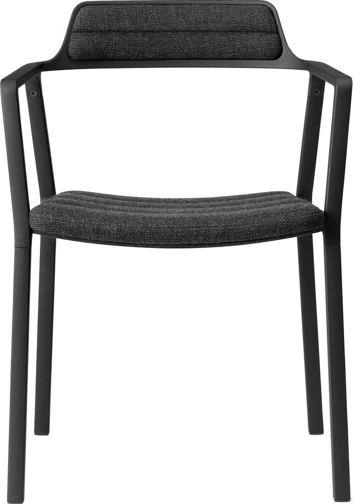 VIPP Vipp451 stoel met armleuning stof polyester donkergrijs