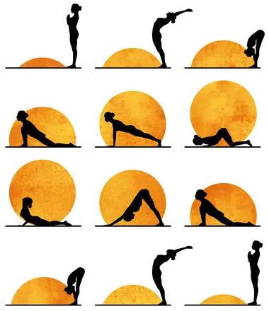 Art Print Kubistika - Yoga sun, (40 x 60 cm)