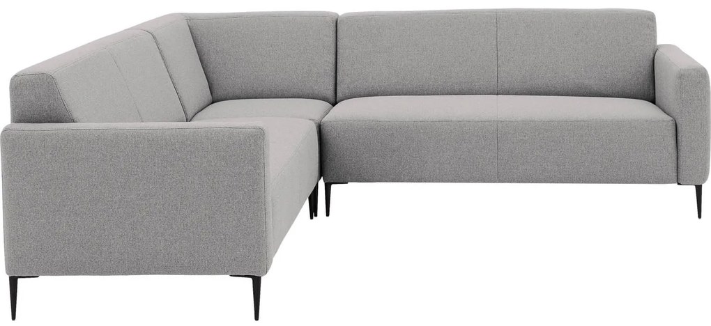 Goossens  Key West lichtgrijs, stof, 2,5-zits, modern design