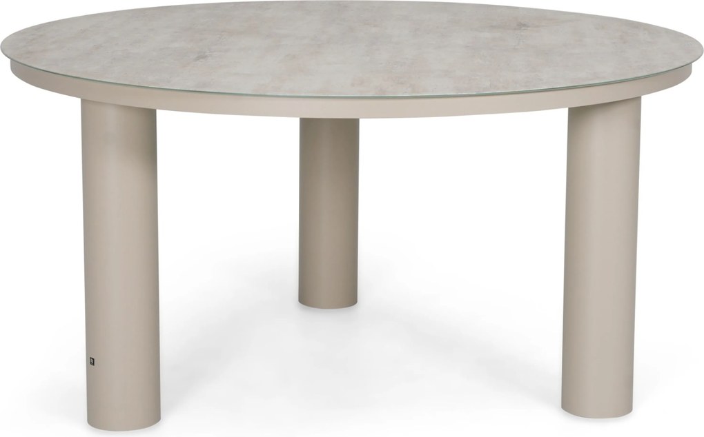 Tuinset Ronde Tuintafel 6 personen Rope Zand/Beige 4 Seasons Outdoor Calma/Arancia