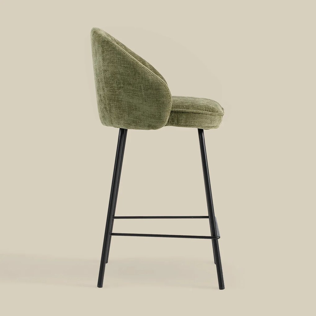 Barkruk Met Ronde Rugleuning Groen