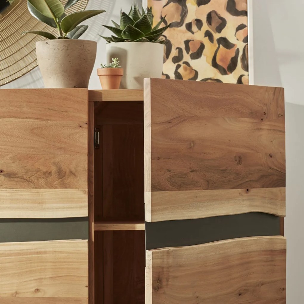 Kave Home Uxia Dressoir Boomstam Acacia - 148x43x85cm.