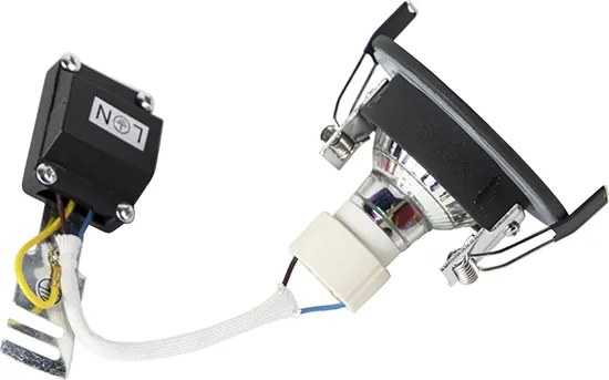 Moderne smart inbouwspot zwart rond incl. WiFi GU10 IP54 - Xena