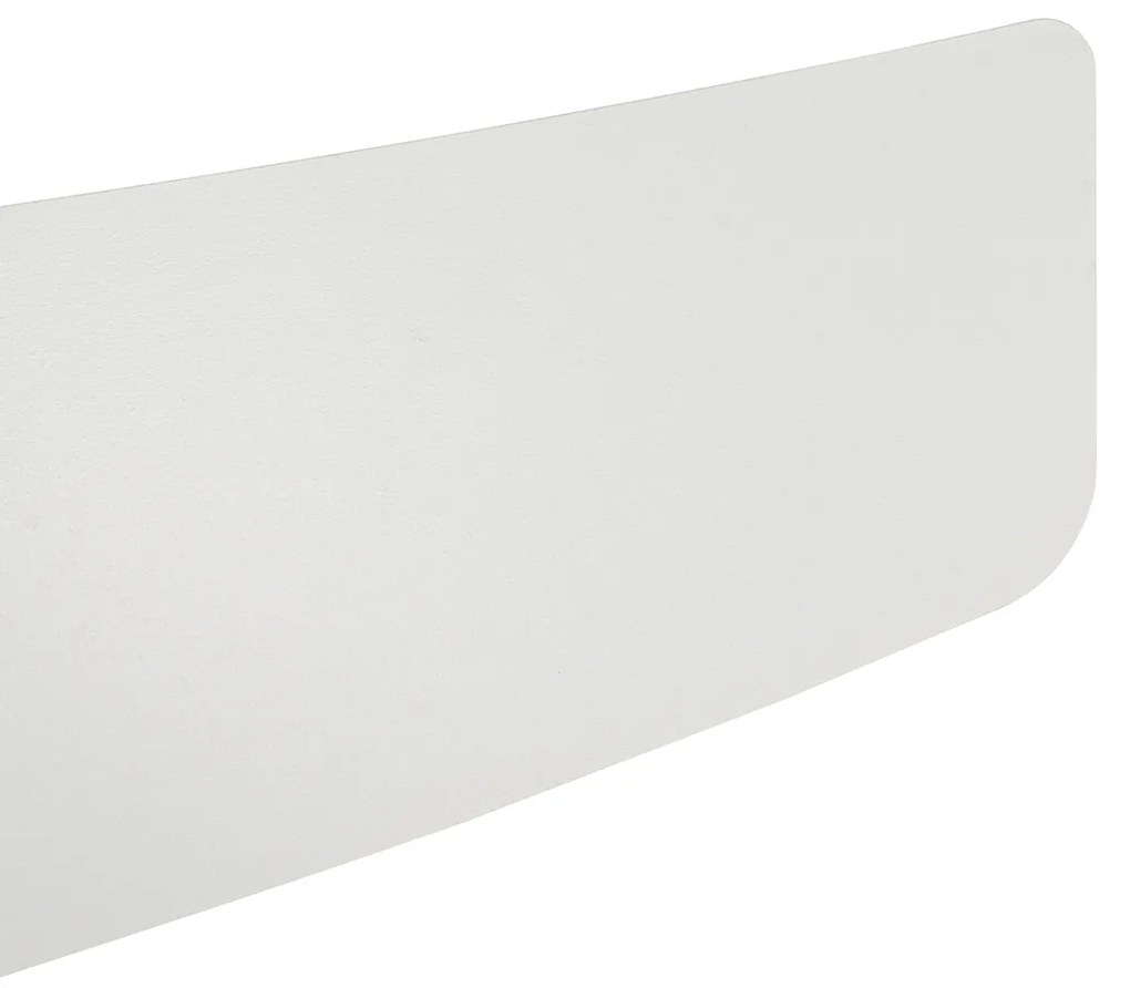 Smart plafondventilator wit met hout print 132cm incl. LED dimbaar met afstandsbediening - Cool