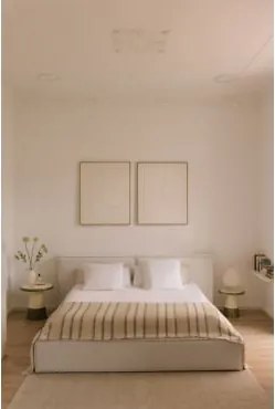 Bed Met Opklapbare Gestoffeerde Boxspring Lunari Gebroken Wit Chenille & 160 X 200 Cm - Sklum